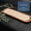 Hand-Poured 5-Wick Dough Bowl Soy Candles for Relaxation - Estalios