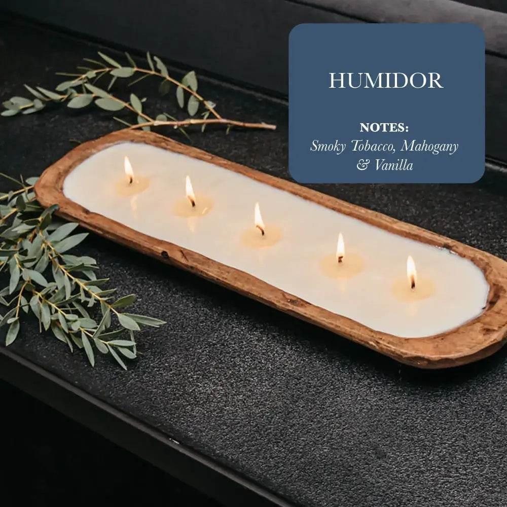 Hand-Poured 5-Wick Dough Bowl Soy Candles for Relaxation - Estalios