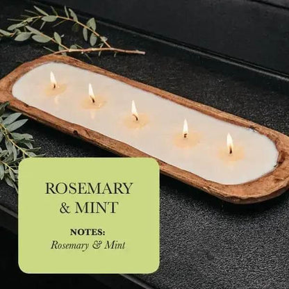 Hand-Poured 5-Wick Dough Bowl Soy Candles for Relaxation - Estalios