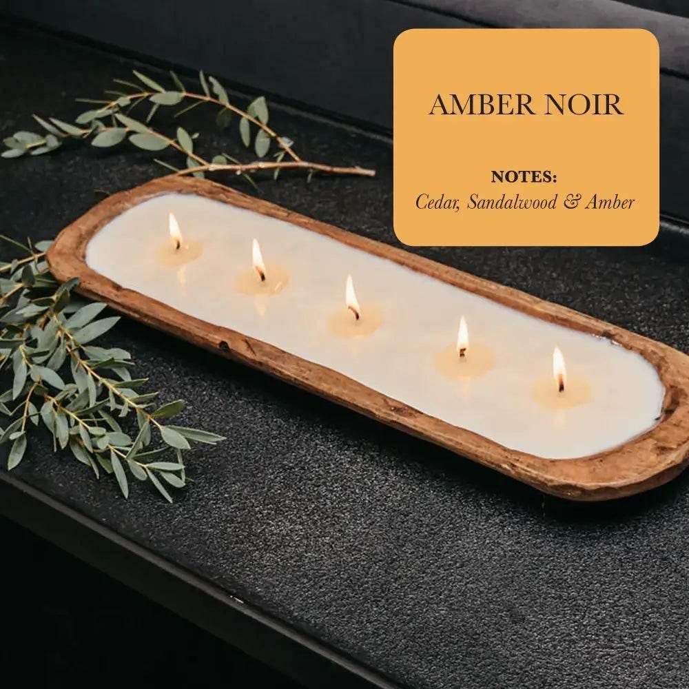 Hand-Poured 5-Wick Dough Bowl Soy Candles for Relaxation - Estalios