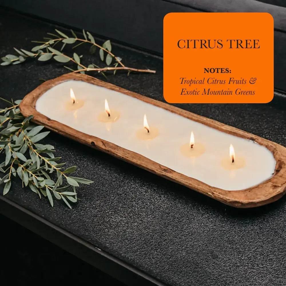 Hand-Poured 5-Wick Dough Bowl Soy Candles for Relaxation - Estalios