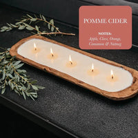 Hand-Poured 5-Wick Dough Bowl Soy Candles for Relaxation - Estalios