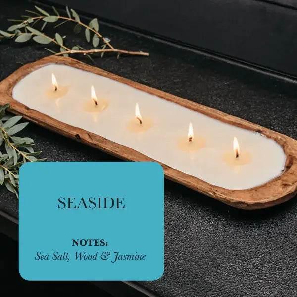 Hand-Poured 5-Wick Dough Bowl Soy Candles for Relaxation - Estalios