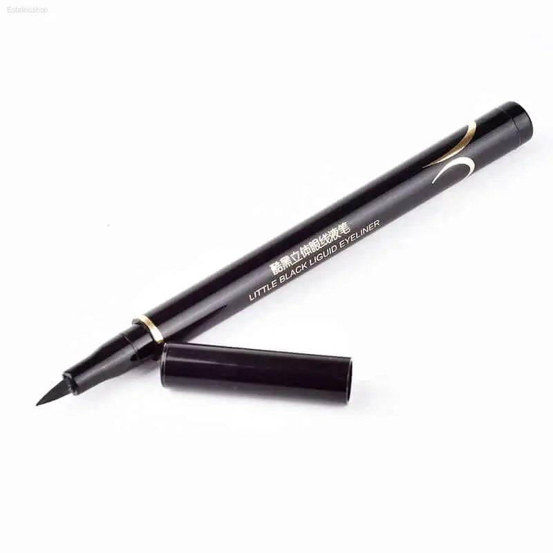 Black liquid eyeliner pen with cap.