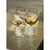 Handblown Christmas Tree Wine Glasses