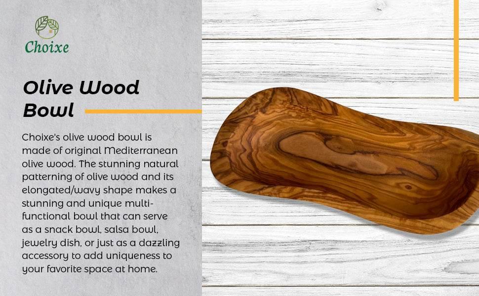 Handcrafted Mediterranean Olive Wood Multi-Purpose Bowl - Estalios