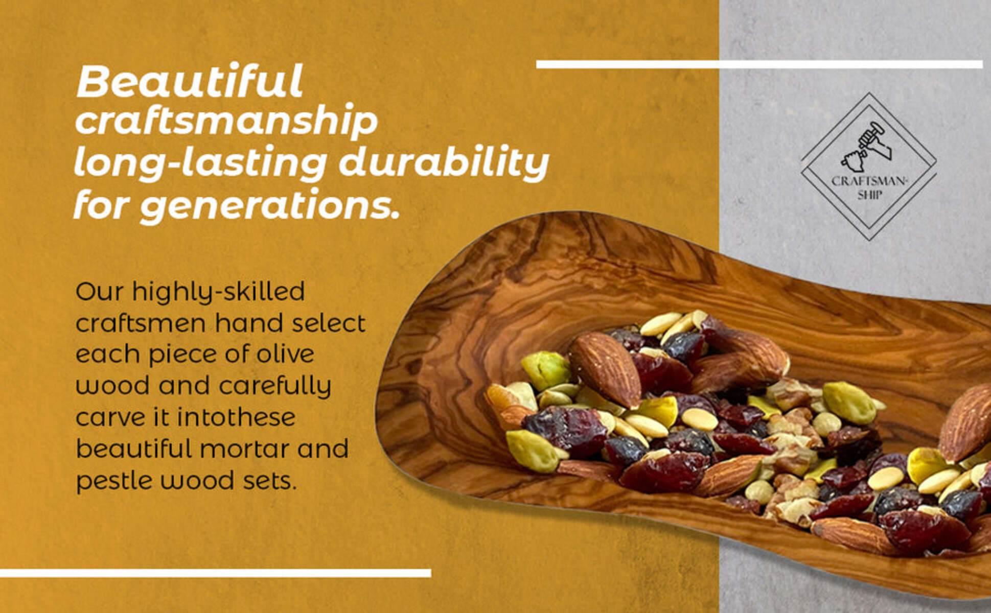 Handcrafted Mediterranean Olive Wood Multi-Purpose Bowl - Estalios