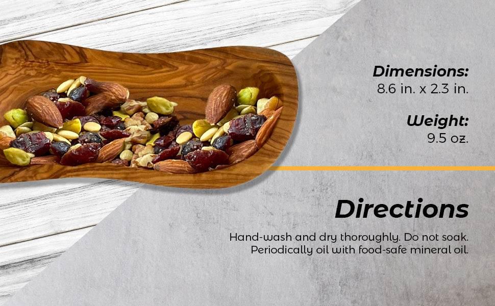 Handcrafted Mediterranean Olive Wood Multi-Purpose Bowl - Estalios