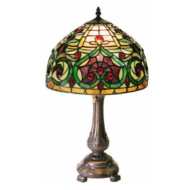 Handcrafted Tiffany-style Decorative Table Lamp for Elegant Lighting - Estalios