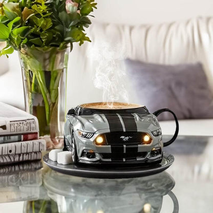 Handmade Car-Shaped Stainless Steel Coffee Mug Gift - Estalios