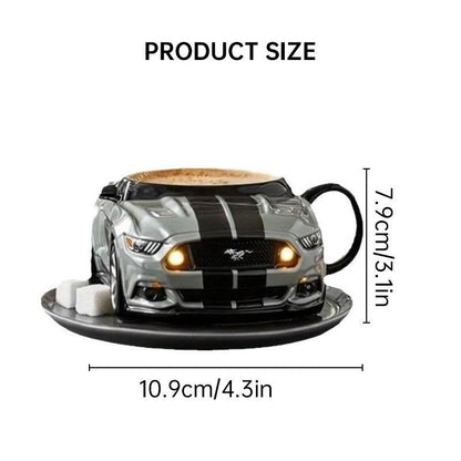 Handmade Car-Shaped Stainless Steel Coffee Mug Gift - Estalios