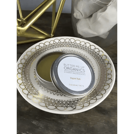 Soothing Handmade Organic Vapor Rub in Round Tin - Estalios