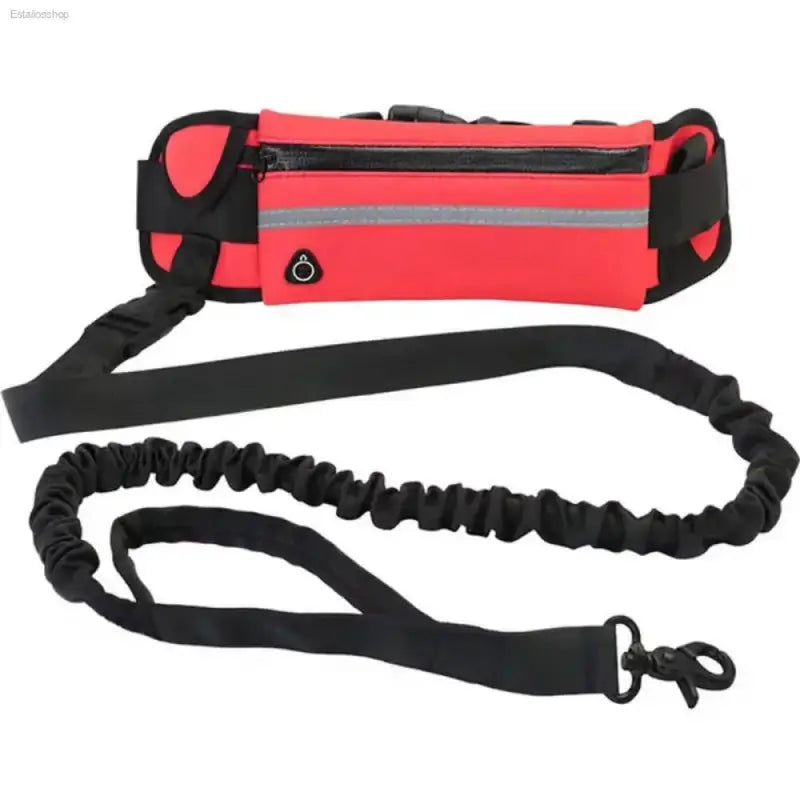Hands-Free Dog Leash for Running with Adjustable Waist Bag - Estalios