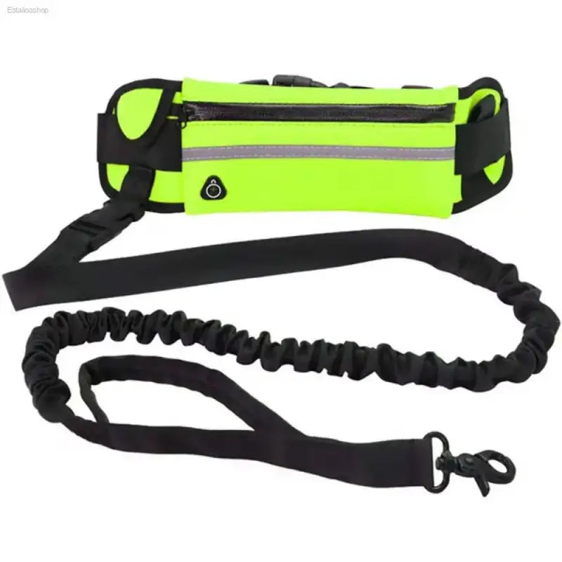 Hands-Free Dog Leash for Running with Adjustable Waist Bag - Estalios