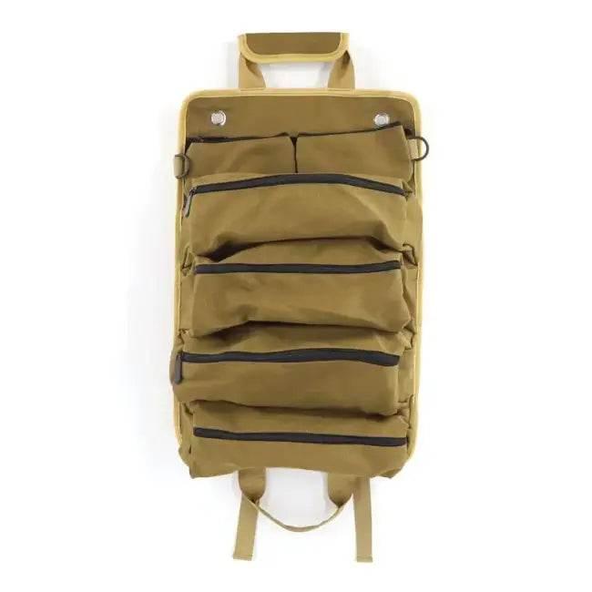Outstanding Green Canvas Tool Roll for Easy Portable Storage - Estalios