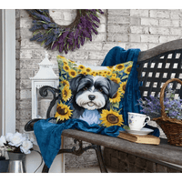 Wicker Wonder: Sunflower Pup Patio Set! Okay, so here's the product description, following all your rules: Bring sunshine and smiles - Estalios