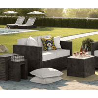 Wicker Wonder: Sunflower Pup Patio Set! Okay, so here's the product description, following all your rules: Bring sunshine and smiles - Estalios