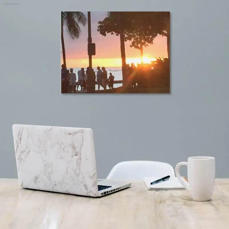 Hawaii Sunset Canvas Print Multiple sizes No Frame - Estalios