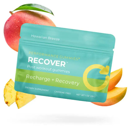 Hawaiian Breeze Post-Workout Gummies for easy recovery with yummy flavor and benefits