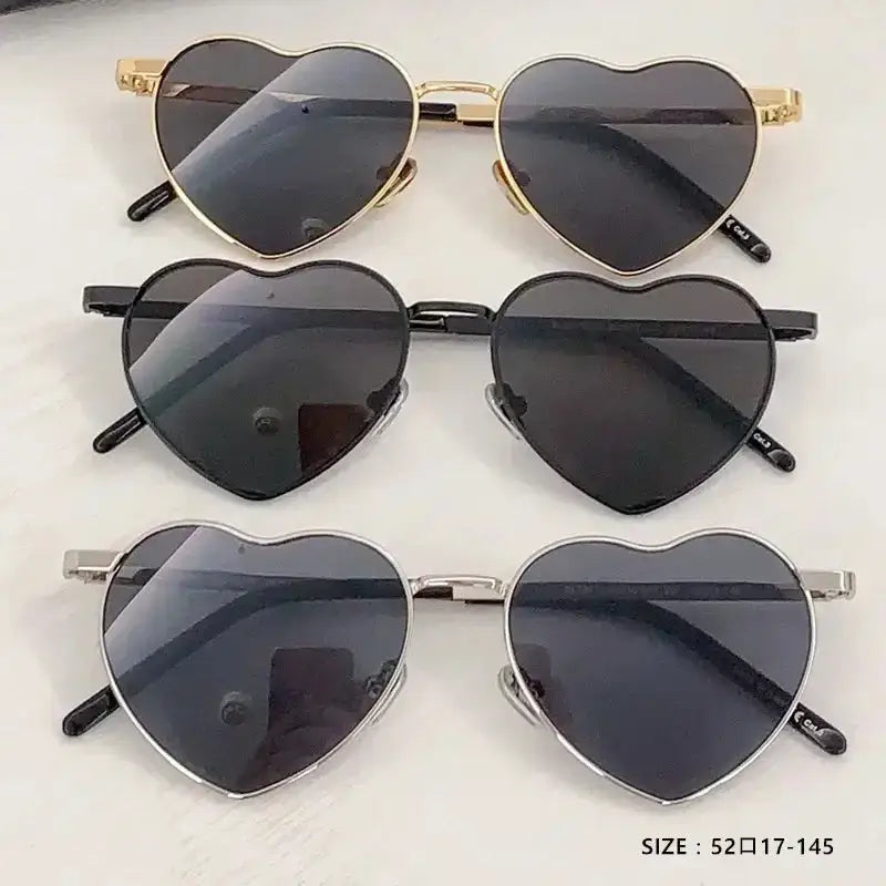 Heart Luv Sunglasses Ultimate Blend in gold, black, and silver frames for stylish vibes