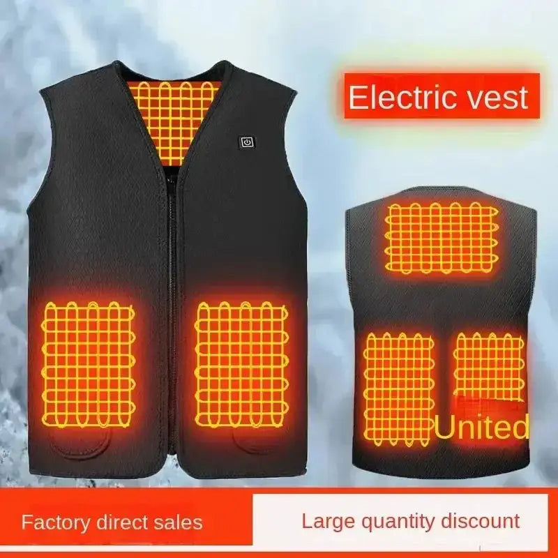 Electric heated vest featuring Winter Smart Heating for cozy, warm comfort