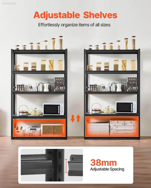 Heavy Duty 5-Tier Garage Storage Shelves 3000 lbs Capacity - Estalios