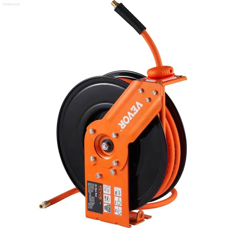 Heavy Duty Air Hose Reel with 300 PSI and 50 FT Length for Industrial and DIY Use - Estalios