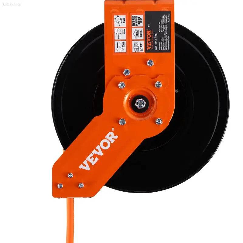 Heavy Duty Air Hose Reel with 300 PSI and 50 FT Length for Industrial and DIY Use - Estalios