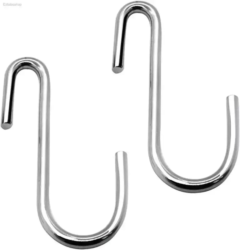 Heavy Duty Black S Hooks for Versatile Organization in Kitchen, Bathroom, Bedroom and Office