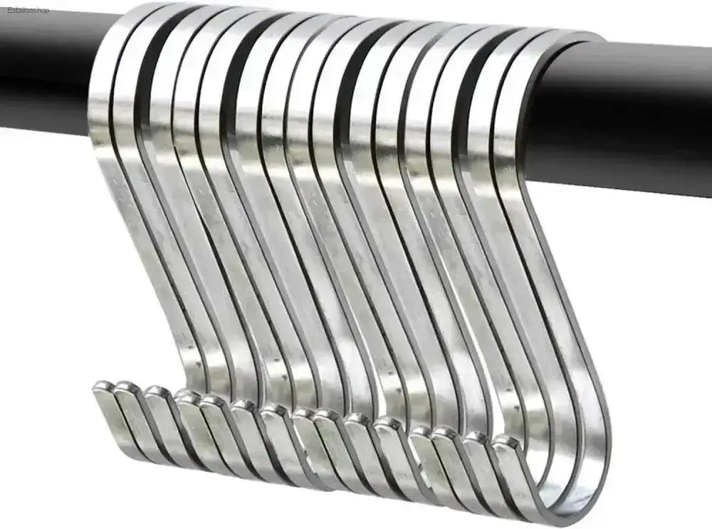 Heavy Duty Black S Hooks for Versatile Organization in Kitchen, Bathroom, Bedroom and Office