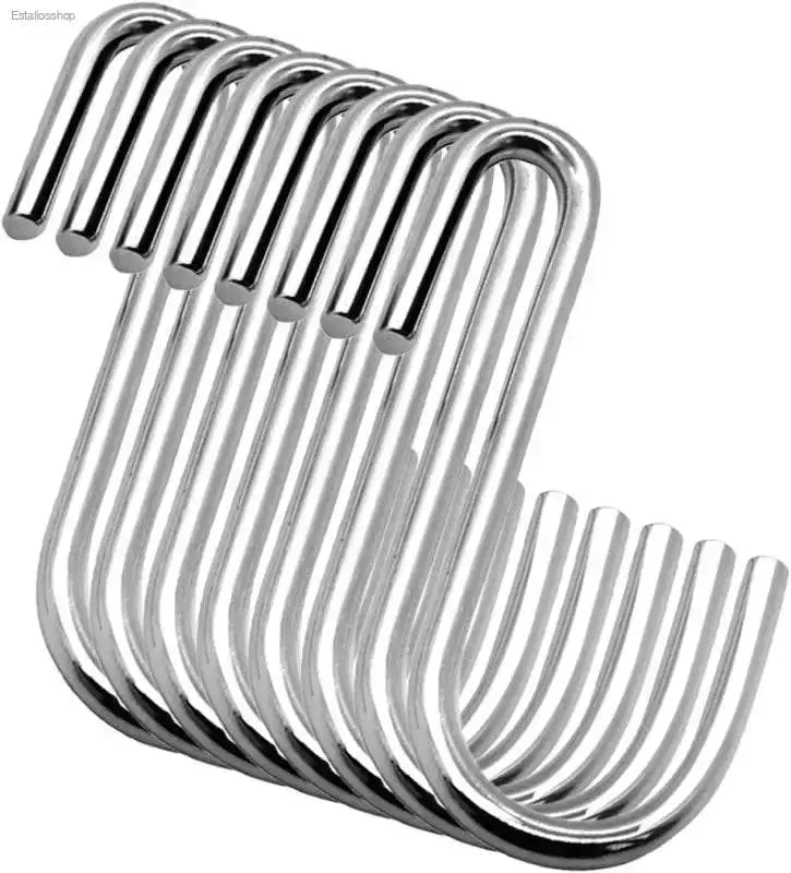 Heavy Duty Black S Hooks for Versatile Organization in Kitchen, Bathroom, Bedroom and Office