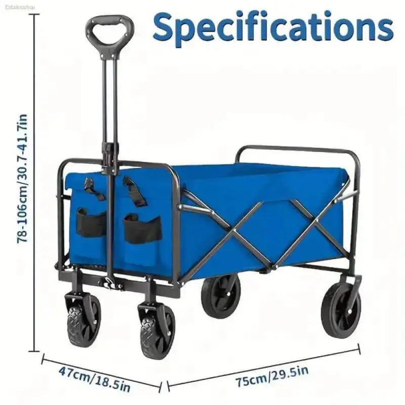 Heavy Duty Foldable Utility Wagon for Easy Transport - Estalios
