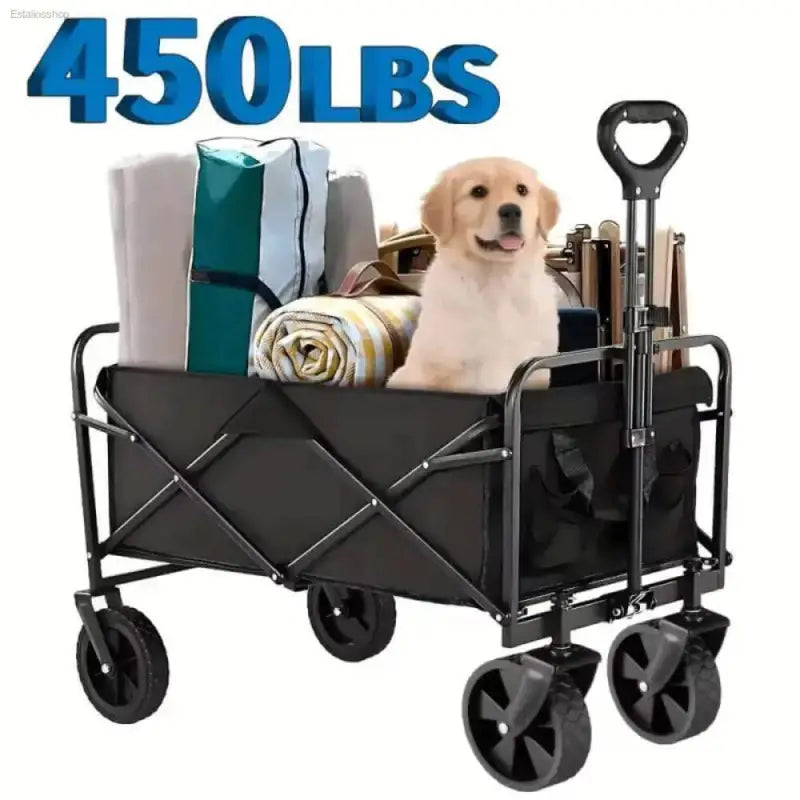 Heavy Duty Foldable Utility Wagon for Easy Transport - Estalios