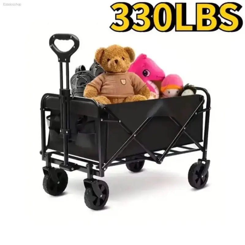 Heavy Duty Foldable Utility Wagon for Easy Transport - Estalios