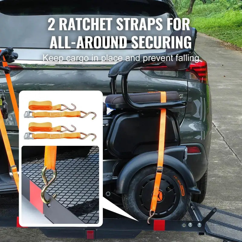 Heavy Duty Hitch Mount Wheelchair Carrier with Ramp - Estalios