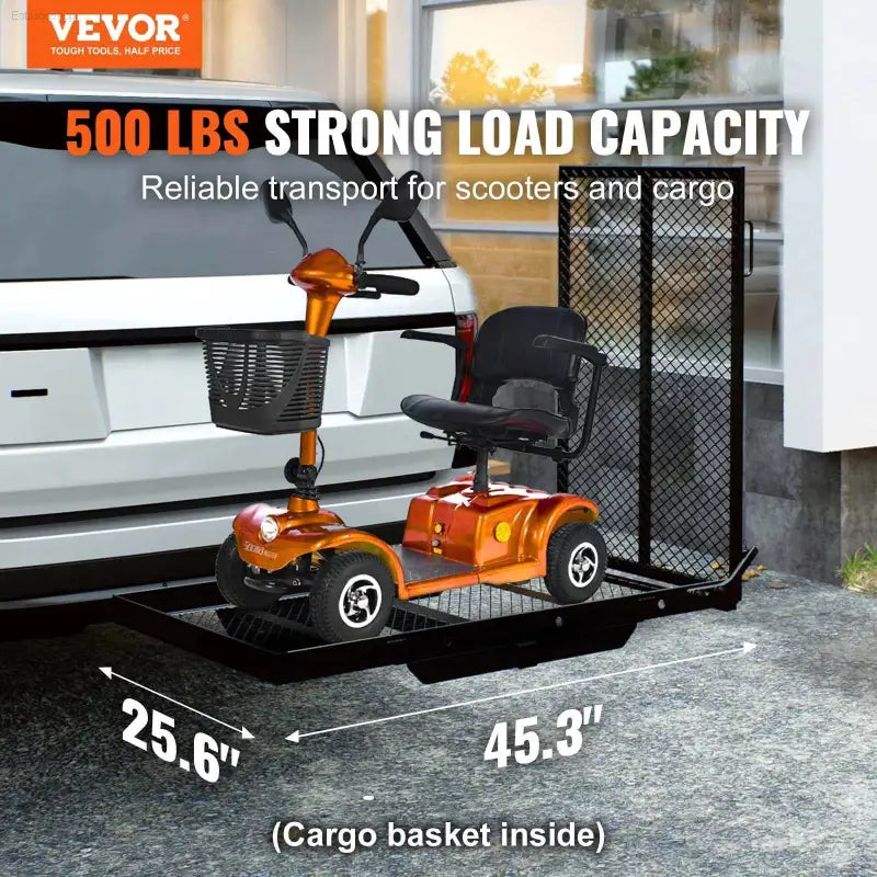Heavy Duty Hitch Mount Wheelchair Carrier with Ramp - Estalios