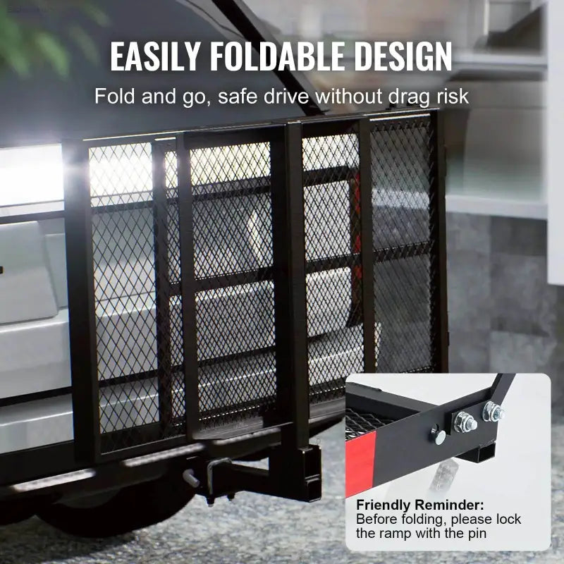Heavy Duty Hitch Mount Wheelchair Carrier with Ramp - Estalios