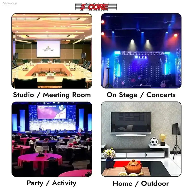Heavy Duty Speaker Stand Tripod with Height Adjustment for DJs and Studio Monitors - EstaliosShop