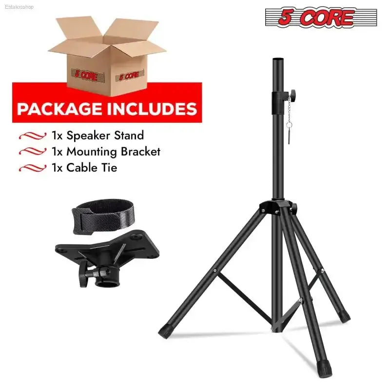 Heavy Duty Speaker Stand Tripod with Height Adjustment for DJs and Studio Monitors - EstaliosShop