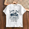 Heavy Men's Print Casual Round Neck Short Sleeve T-shirt - Estalios
