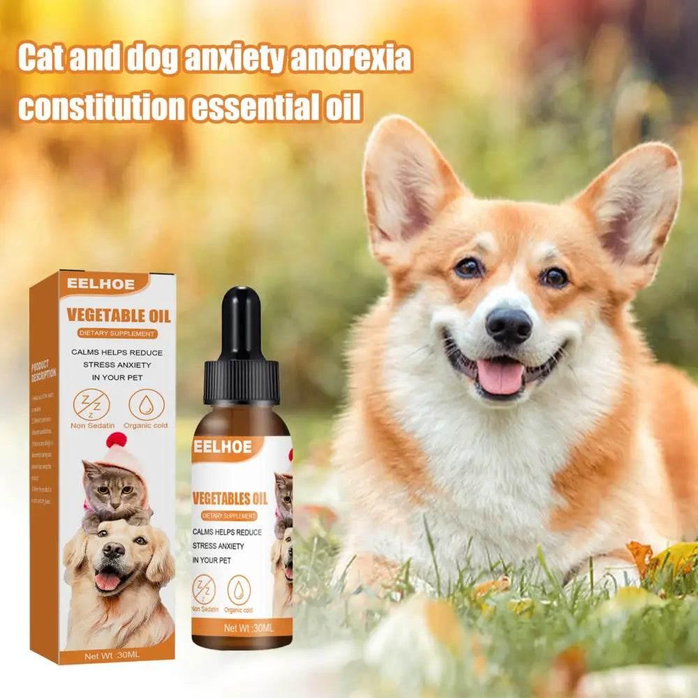 Hemp Seed Oil Cat And Dog Care Essence for Anxiety Relief - Estalios