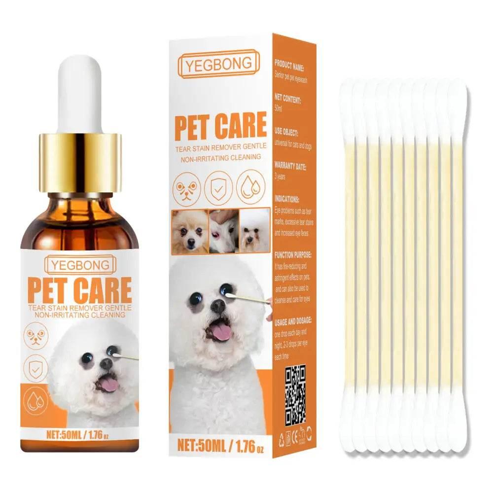 Herbal Eye Drops for Cats and Dogs, Treat Tear Stains - Estalios