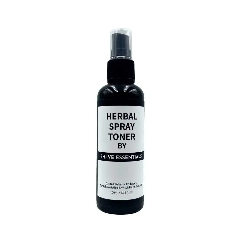 Black Herbal Spray Toner Bottle for refreshing and hydrating your skin effortlessly