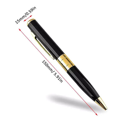 Black and gold pen for the Hidden Pocket Audio Pen Camera Cam: sleek and discreet