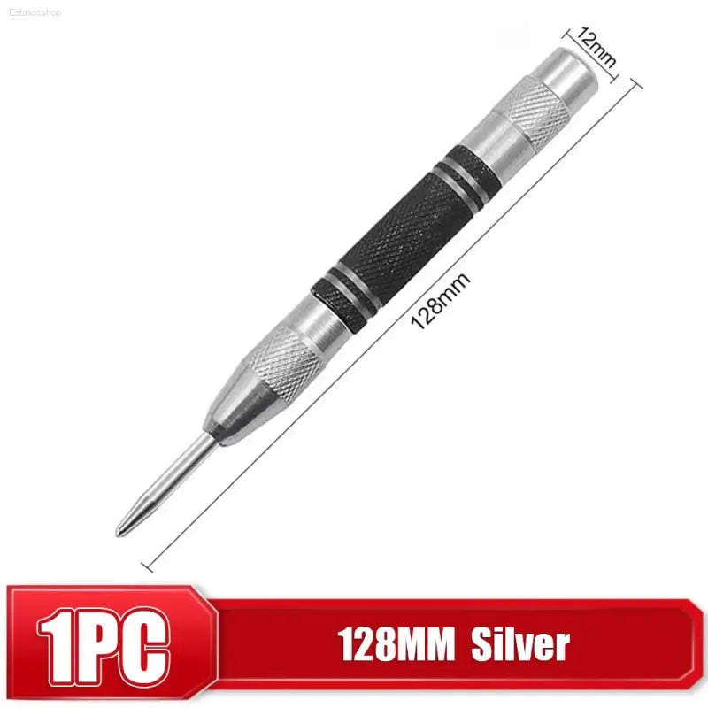 High Carbon Steel Automatic Center Punch with Adjustable Spring for Woodworking and Metal Drilling Enthusiasts