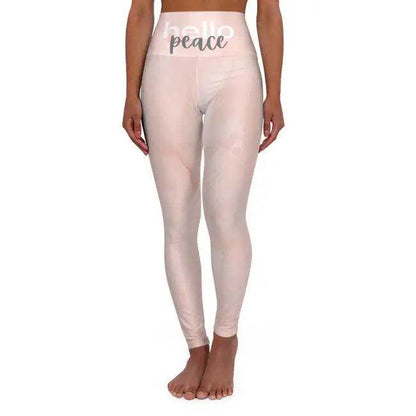 Feel Fabulous in Peachy Pink High-Waisted Yoga Leggings - Estalios