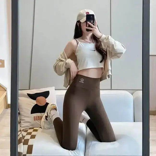 Sleek Folded Leggings High-Waisted for All-Day Comfort - Estalios
