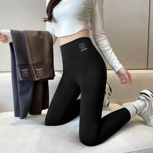 Sleek Folded Leggings High-Waisted for All-Day Comfort - Estalios