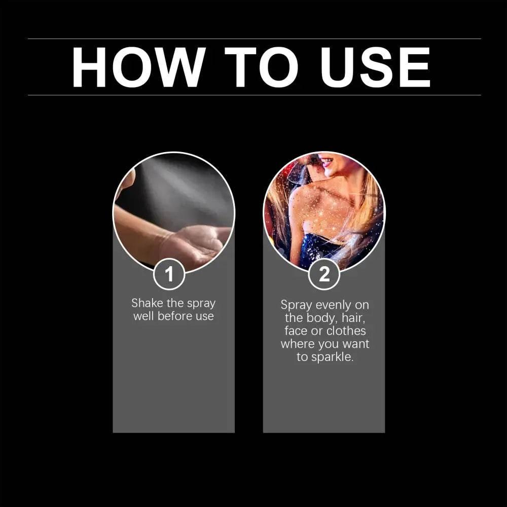 Highlight Brightening Glitter Spray for Stunning Shine - Estalios