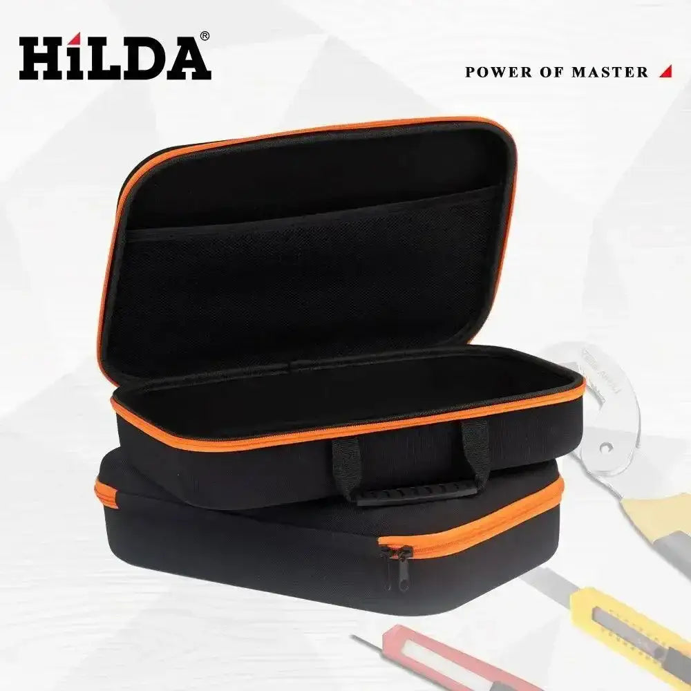 Black and orange Hilda Large Capacity Shock-Absorbing Tool Bag for all your tools